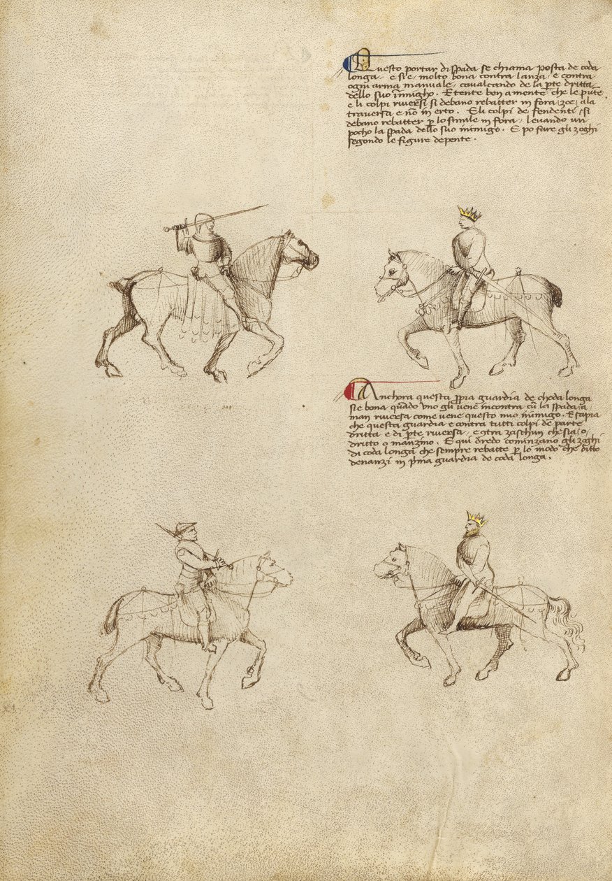 Combate equestre com espada de Fiore Furlan dei Liberi da Premariacco