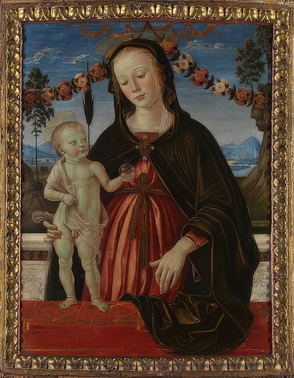 Madonna e criança. Por volta de 1473 de Fiorenzo di Lorenzo