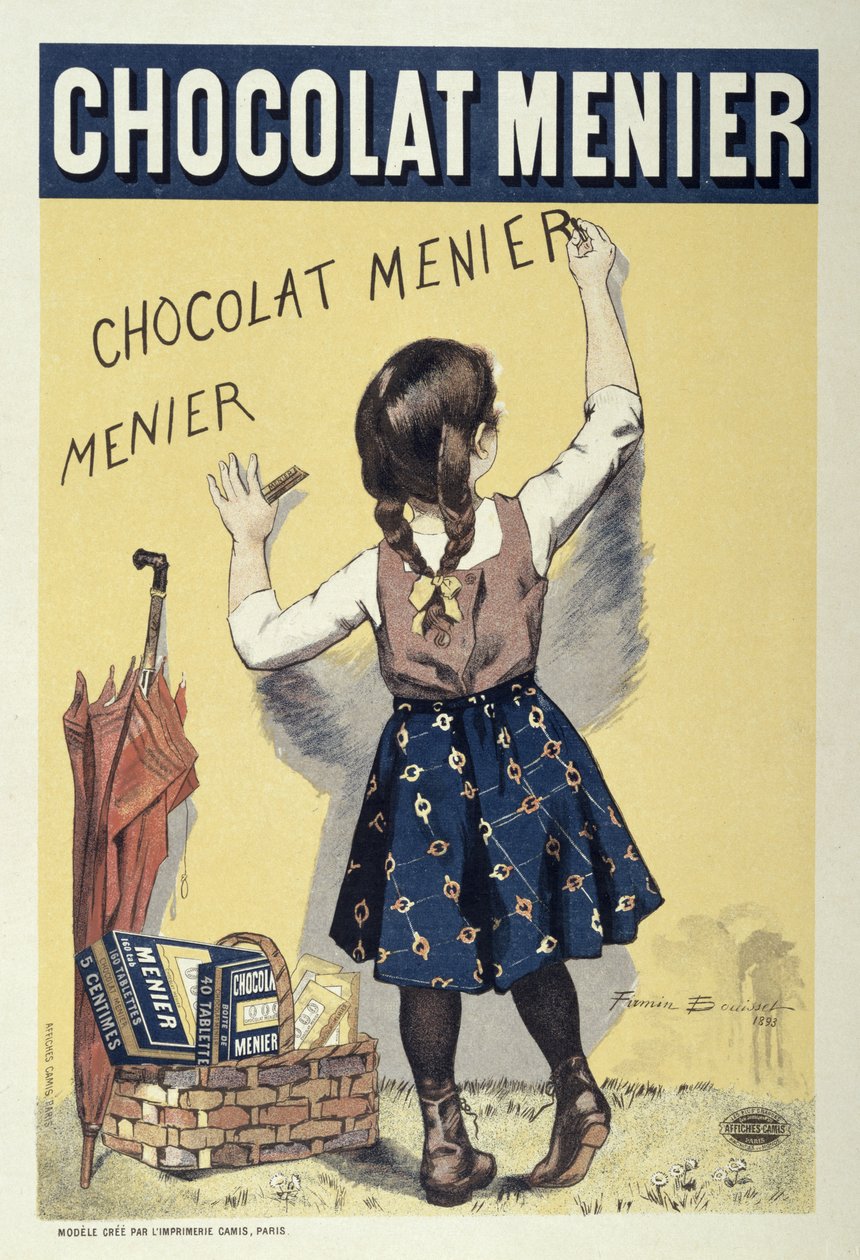 Cartaz publicitário Chocolat Menier, 1893 de Firmin Bouisset