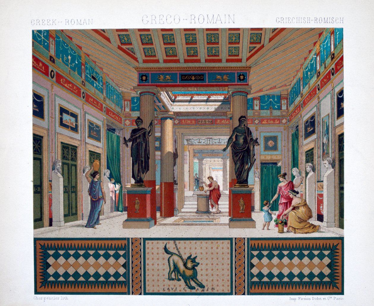 Templo grego, romano, c1800-1835 de Firmin Didot
