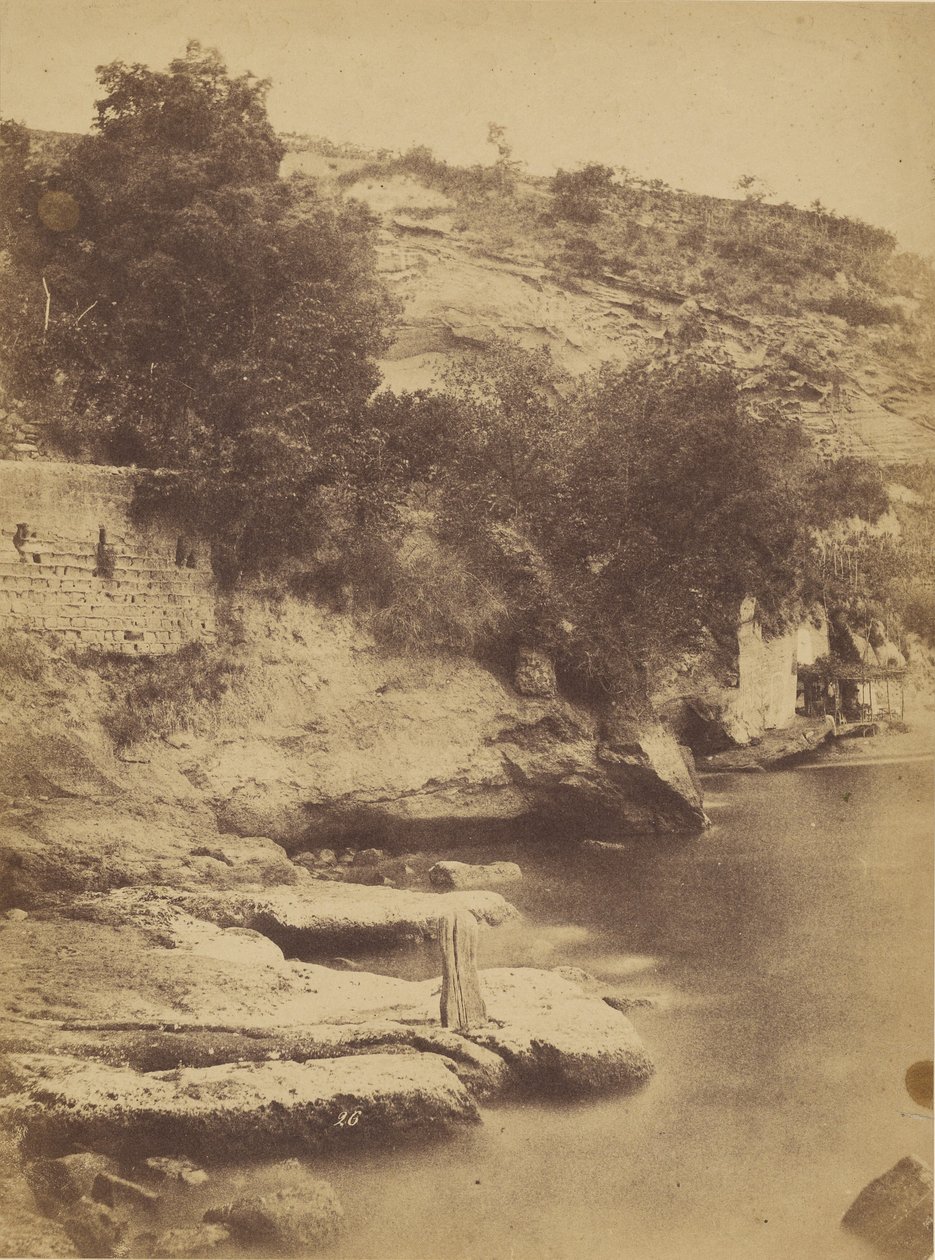 [Praia, falésia e café à beira-mar]. de Firmin Eugène Le Dien