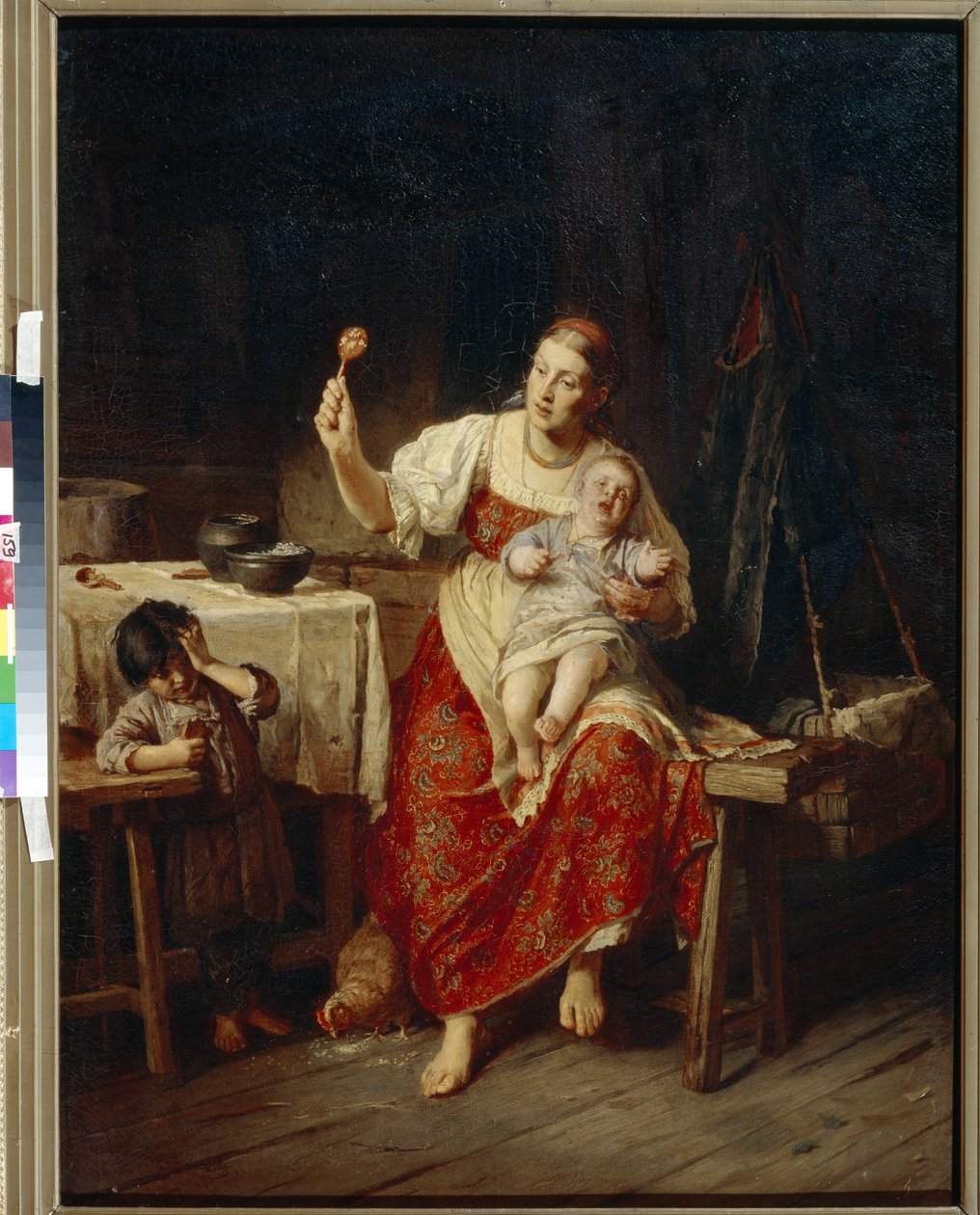 La belle mere - Peinture de Firs Sergeevich Zhuravlilev ((Firs Jouravliov de Firs Sergeevich Zhuravlev