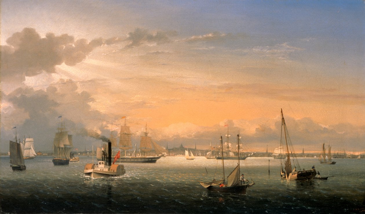 Porto de Boston de Fitz Henry Lane