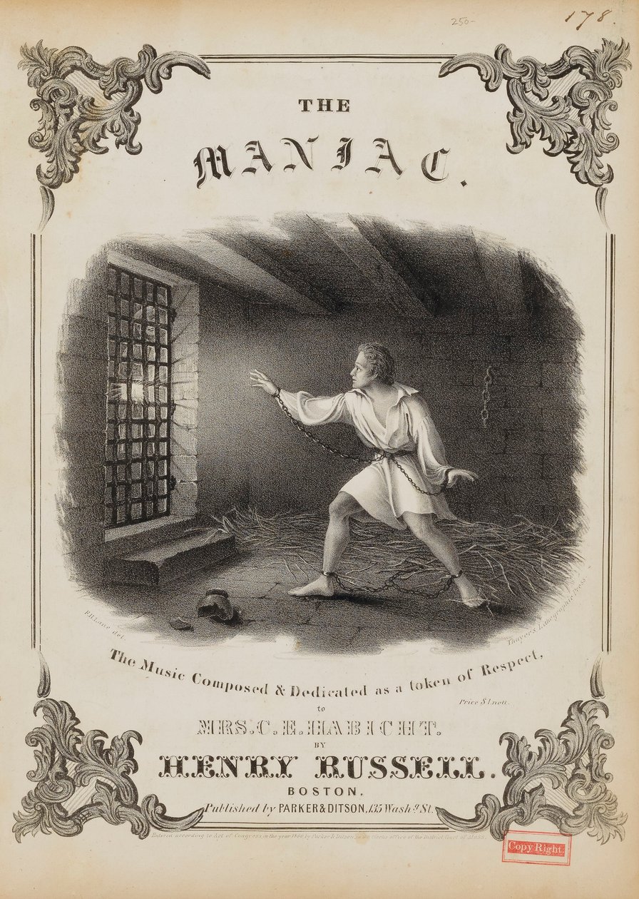 O Maníaco (Capa da partitura) de Fitz Henry Lane