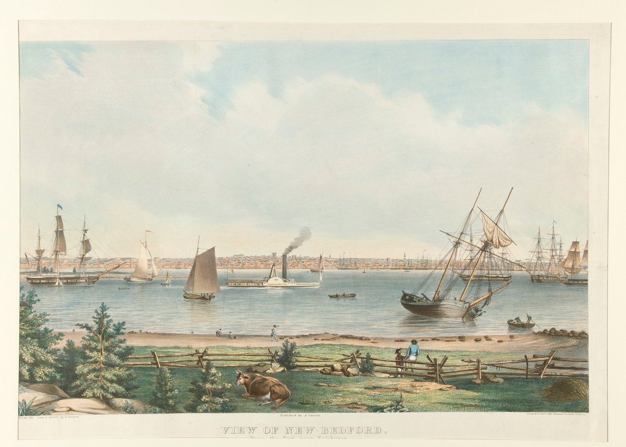 Vista de New Bedford. / Do Forte perto de Fairhaven de Fitz Henry Lane