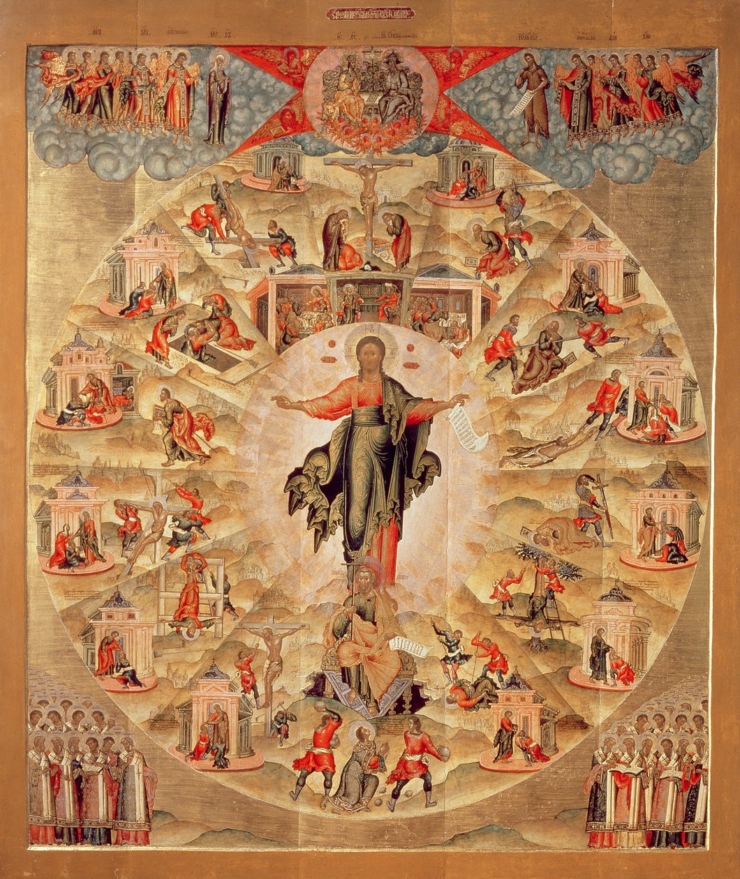 Pregação do Apóstolo (tempera no painel) de Fjodor Subov