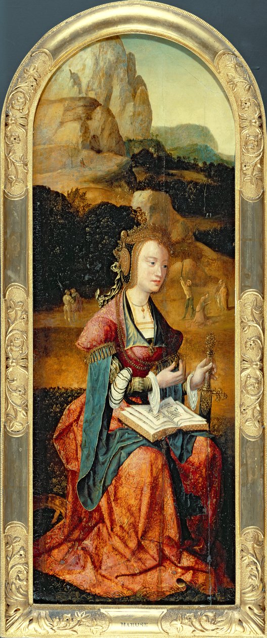 Santa Catarina de Alexandria, início do século XVI de Flemish School