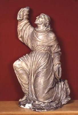 São Francisco Recebendo os Estigmas (gesso) de Flemish School
