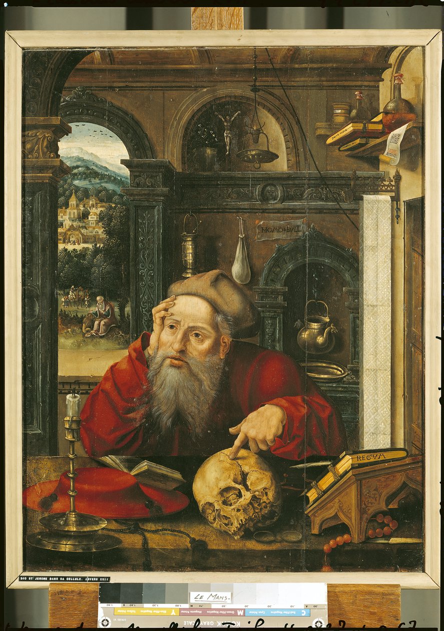 São Jerônimo em seu estudo de Flemish School