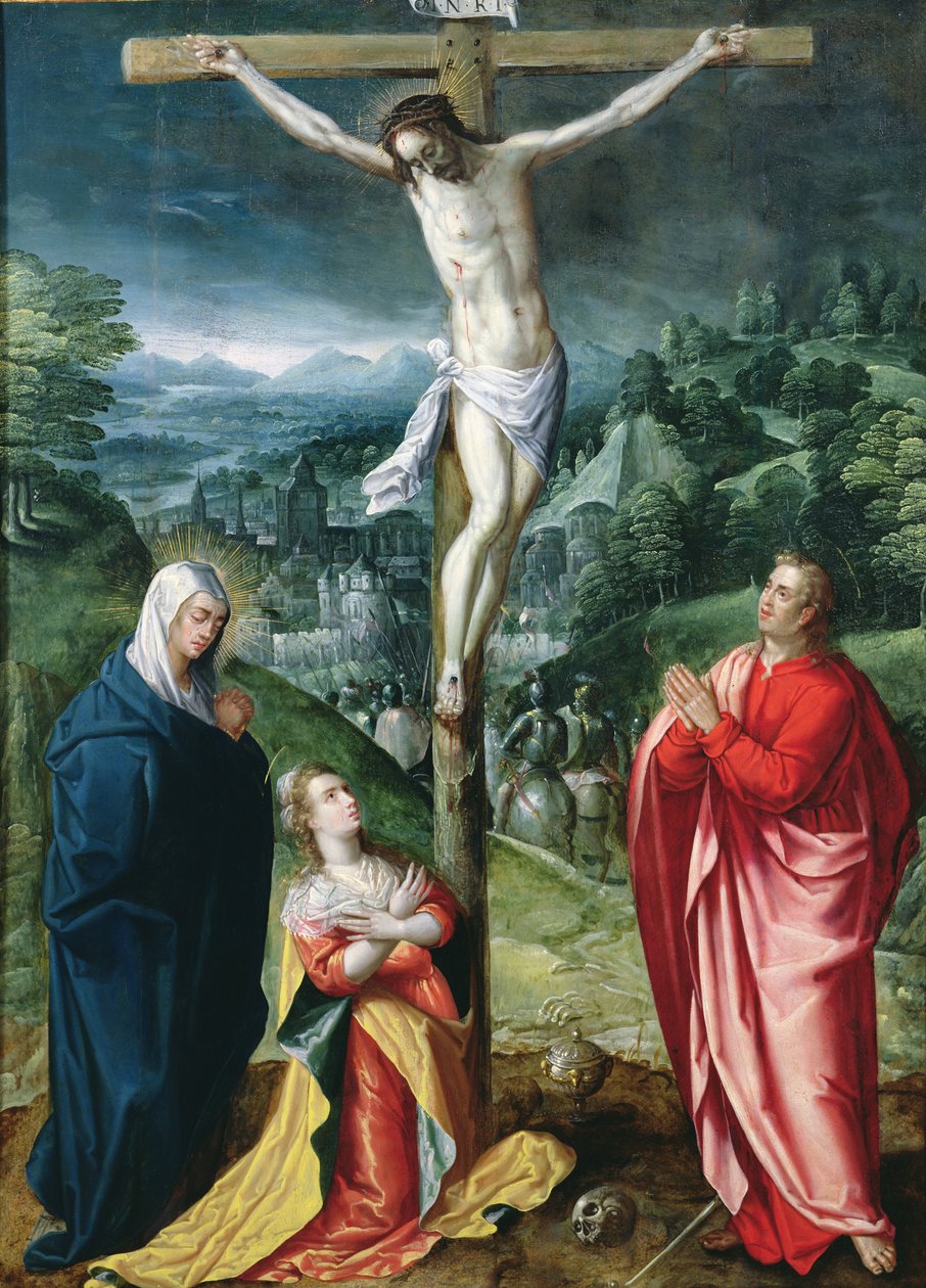 A crucificação de Flemish School