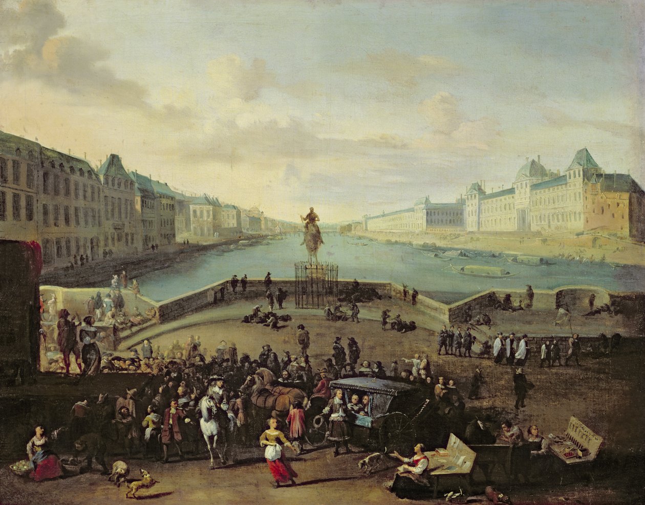 A Pont Neuf, Paris, 1665-69 de Flemish School