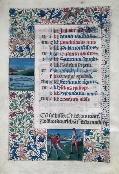 V 25-3 fol.2v O Mês de Fevereiro de Flemish School
