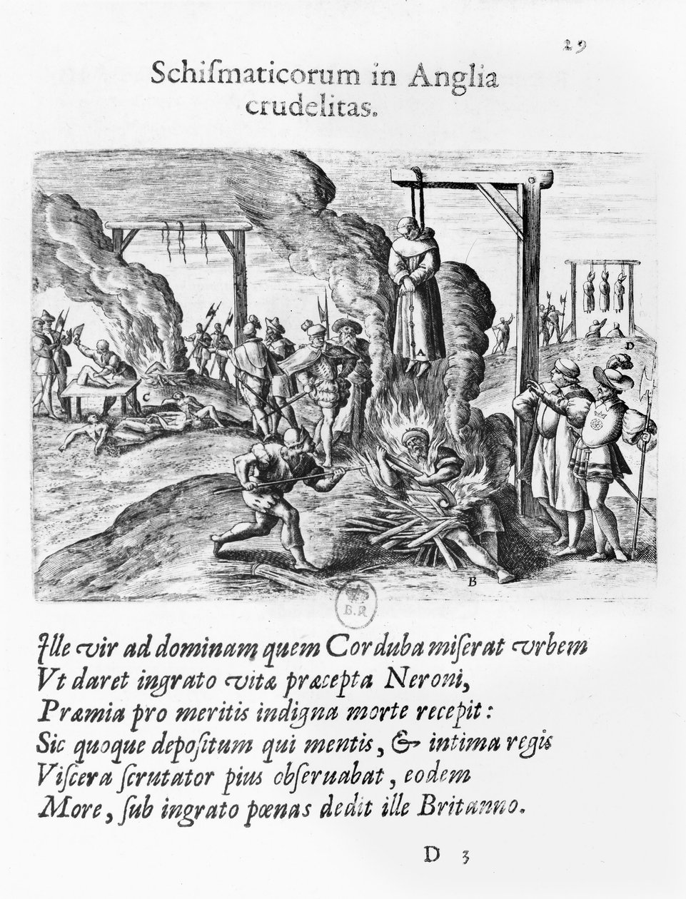 Crueldades praticadas por cismáticos na Inglaterra de Flemish School
