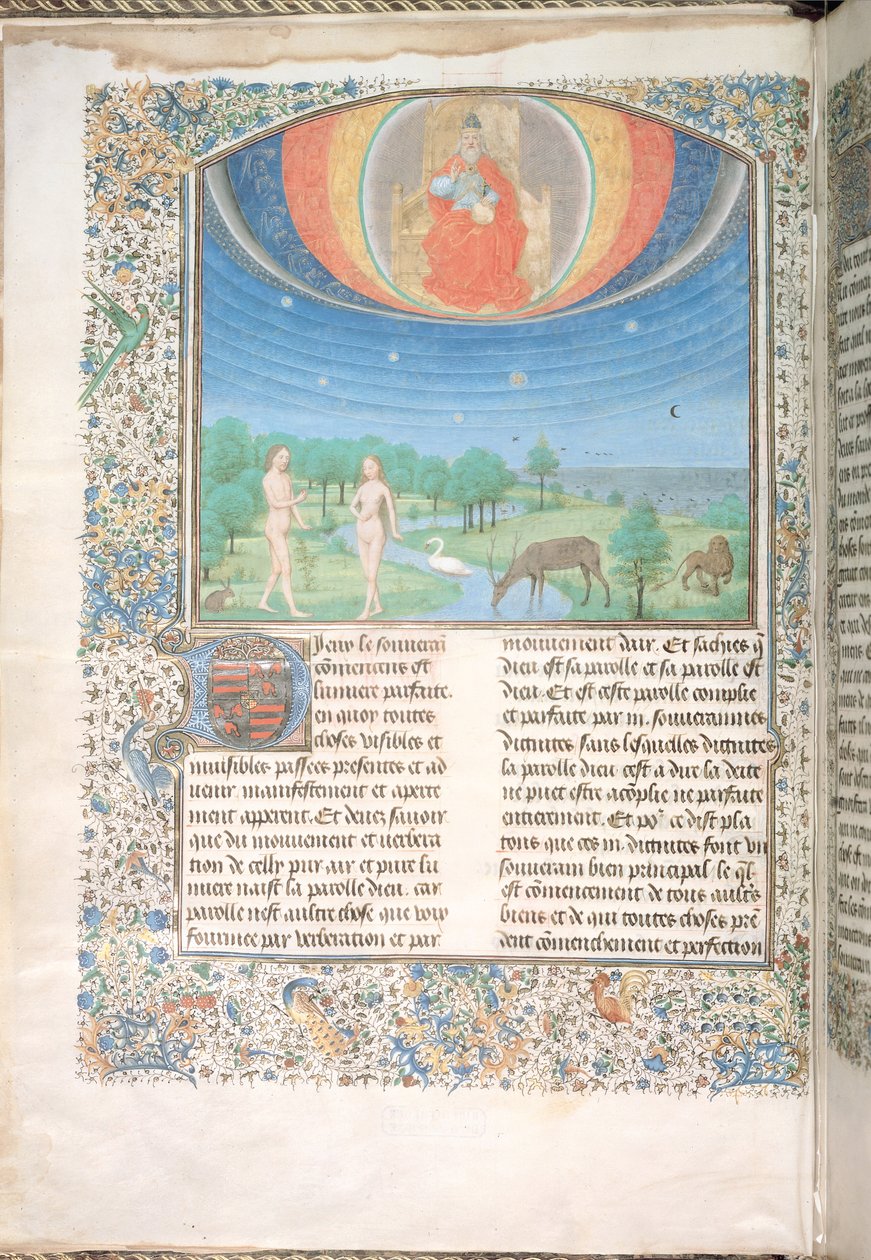 Paraíso Terrestre, de um Livro sobre as Sete Idades do Mundo de Flemish School