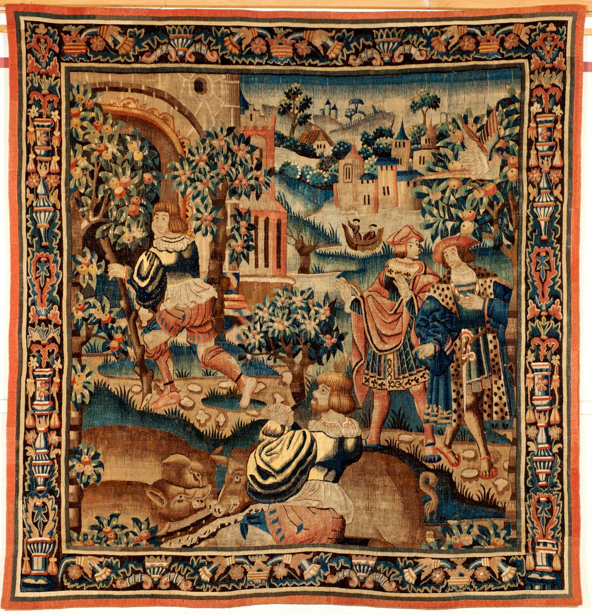 tapeçaria flamenga. século 16. de Flemish School