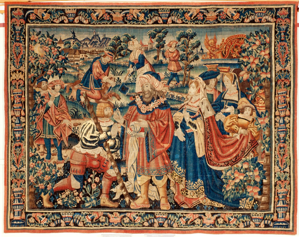 tapeçaria flamenga. século 16. de Flemish School
