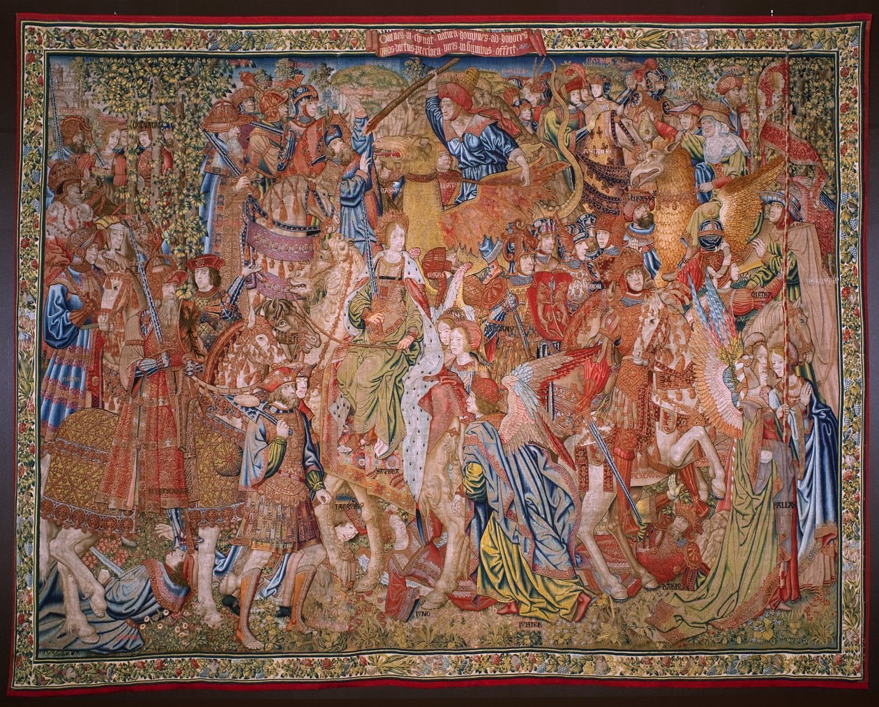 Tapeçaria flamenga. Série Moralidades: A virtude das honras (De deugd van de Honores, La Virtud de los Honores). Ca 1520. de Flemish School