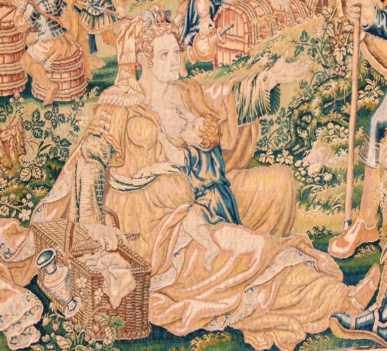 Tapeçaria flamenga. Série O Livro de Judite. A decapitação de Holofernes (La decapitación de Holofernes). A sétima tapeçaria da série. Fabrico Holanda, Bruxelas(?). Segunda metade do século XVI. Lã de tecido. Localização Igreja de São Nicolau de Flemish School