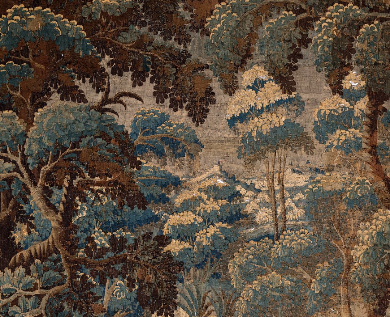 Tapeçaria flamenga. Verdure. Fim do século XVIII, 17º-bengo. Propriedade da igreja Sint-Walburgakerk Oudenaarde (Dekenij van de Sint-Walburga). de Flemish School