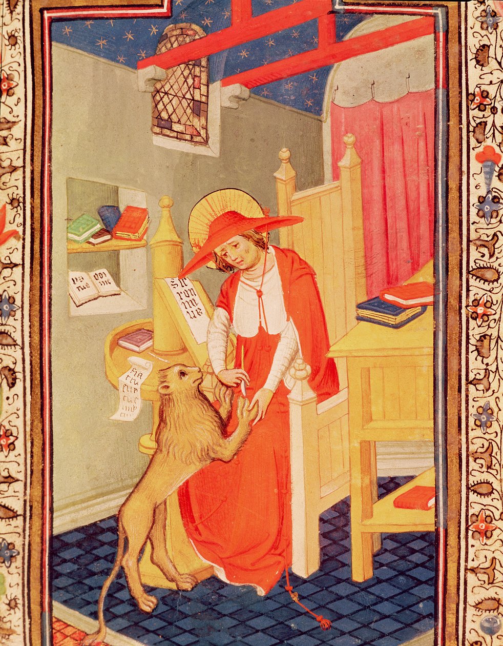 Fol.310v São Jerônimo, do Livro das Horas de Dom Duarte de Flemish School