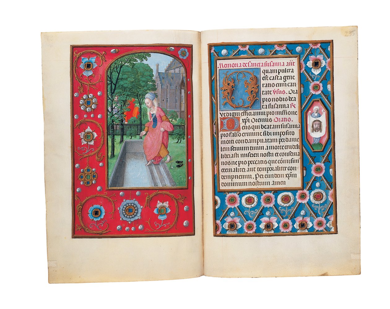Fólios do Livro de Horas de Rothschild, Ghent ou Bruges, c.1505 de Flemish School