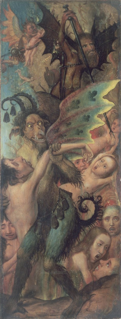 Vislumbre do Inferno (painel) de Flemish School