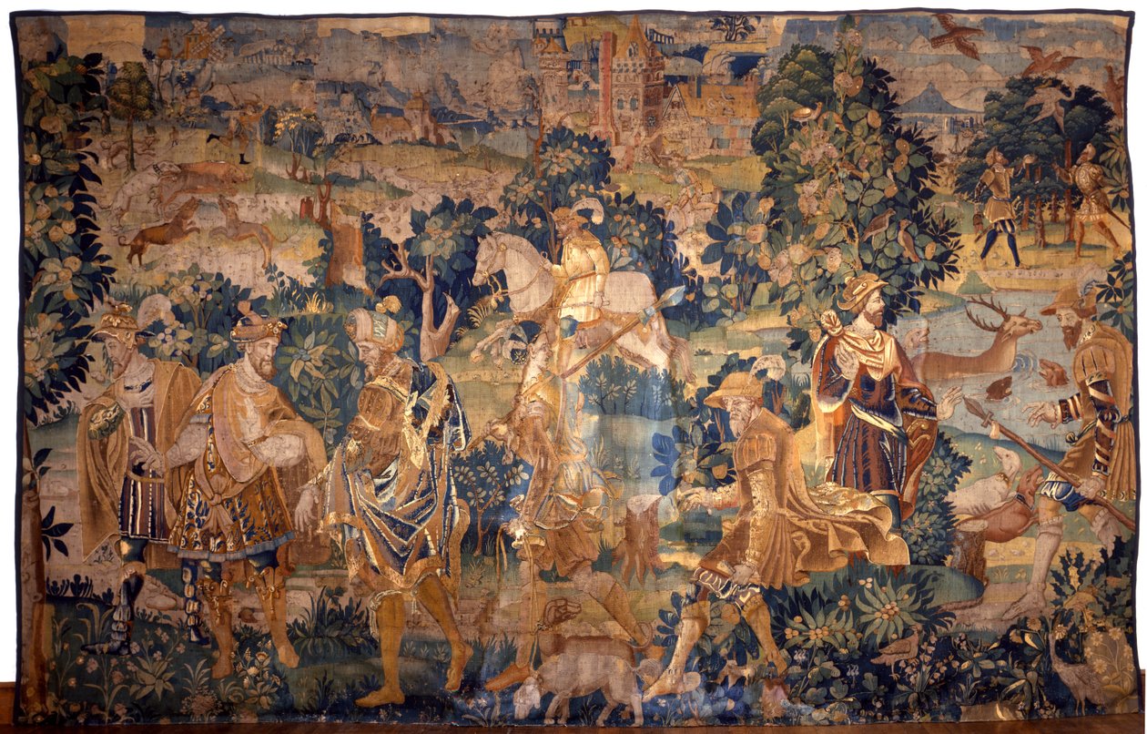 Tapeçaria de caça de Flemish School