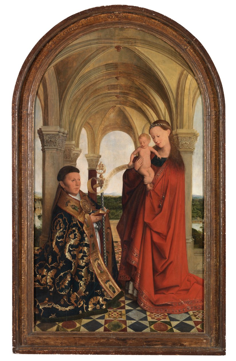 Madonna com Petrus Wijts (óleo sobre painel) de Flemish School