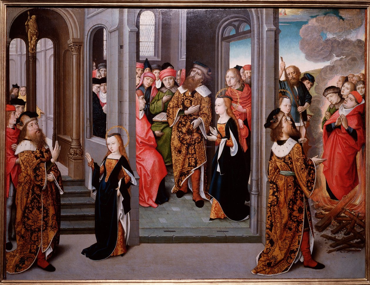 Martírio de Santa Agnese de Roma, na Piazza Navona (Pintura de Flemish School