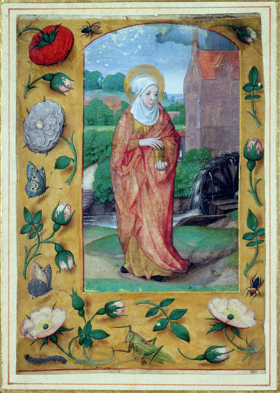 Maria Madalena, de um livro de horas, c.1500 de Flemish School
