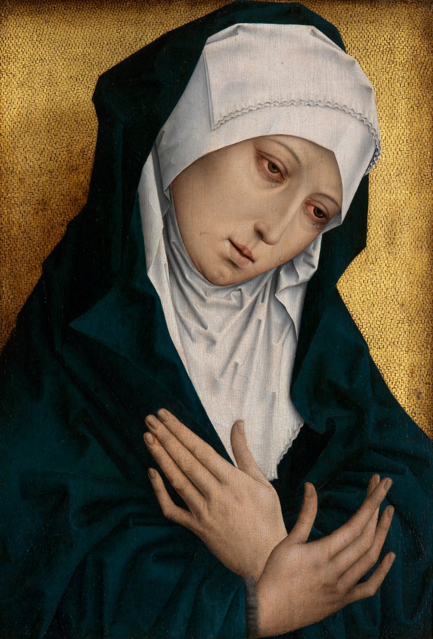 Mater Dolorosa (óleo sobre painel) de Flemish School