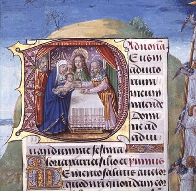 Ms 1058-1975 f.85r Historiated `D