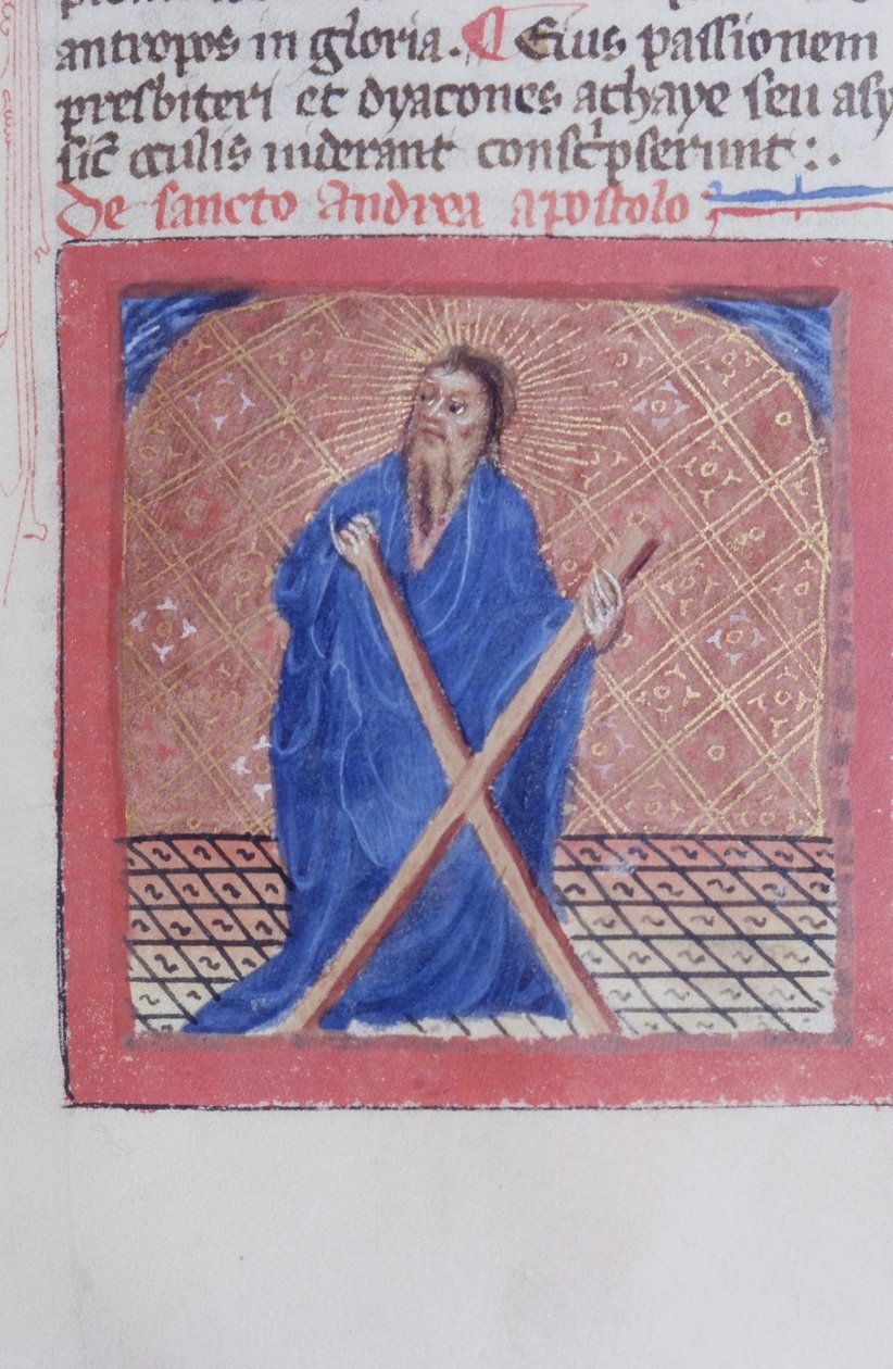 Sra. Gen 1111 Página da Legenda Aurea, Bruges, c.1400-10 de Flemish School