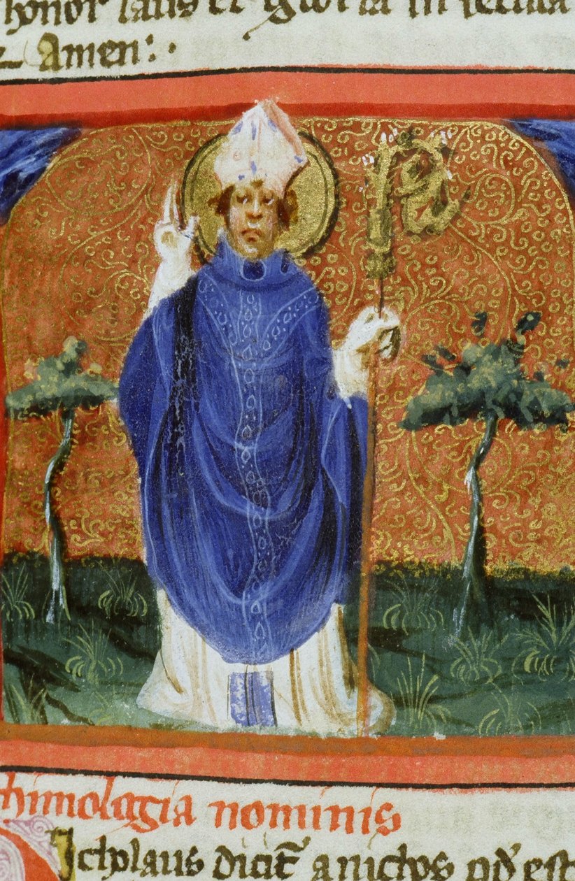 Sra. Gen 1111 Página da Legenda Aurea, Bruges, c.1400-10 de Flemish School
