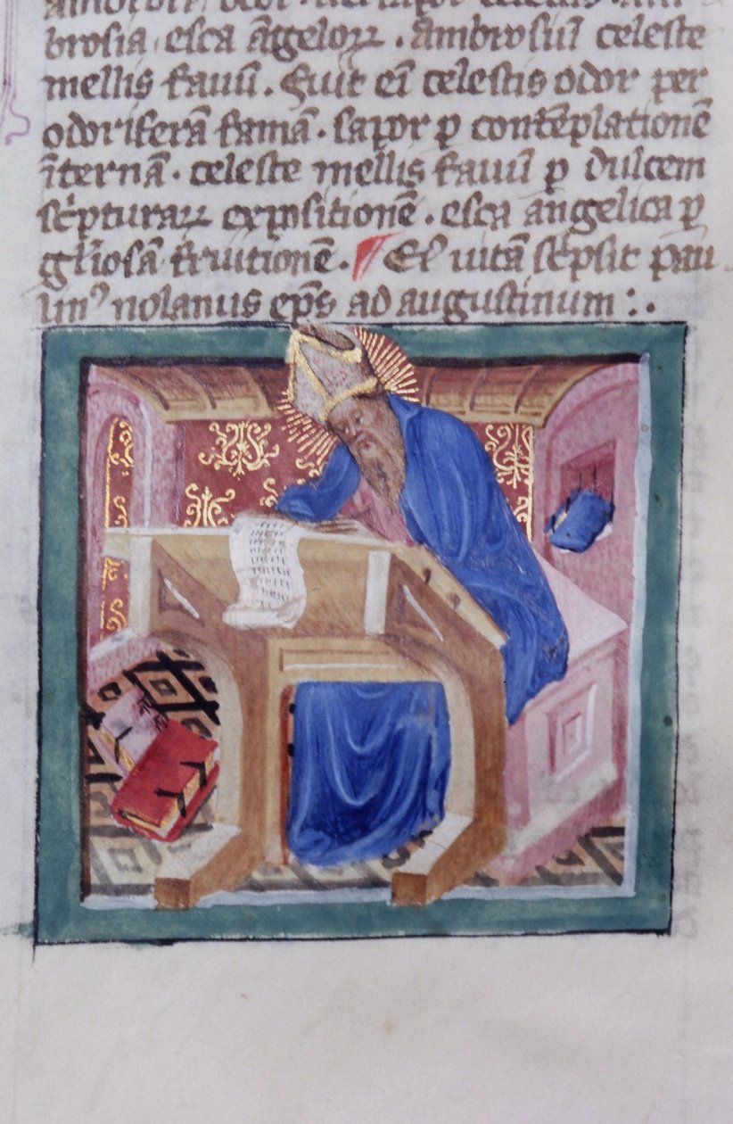 Sra. Gen 1111 Página da Legenda Aurea, Bruges, c.1400-10 de Flemish School