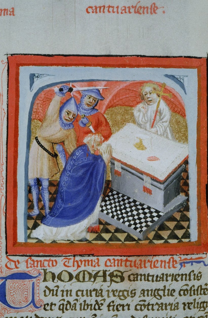 Sra. Gen 1111 Página da Legenda Aurea, Bruges, c.1400-10 de Flemish School