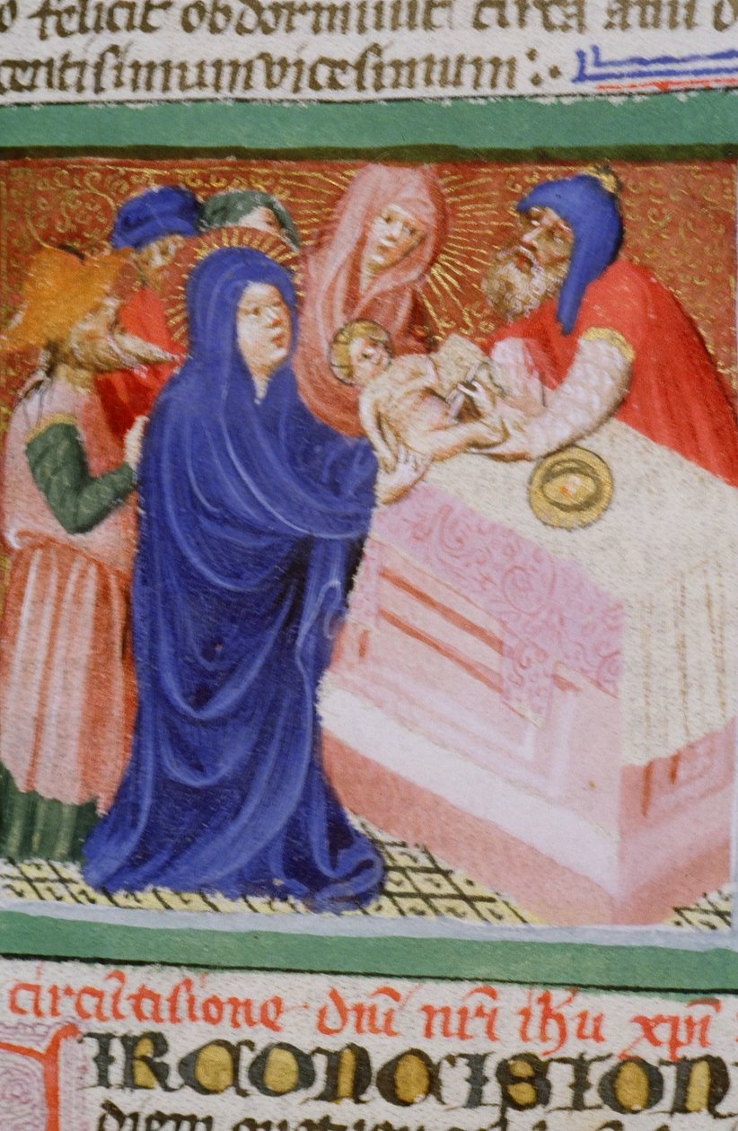Sra. Gen 1111 Página da Legenda Aurea, Bruges, c.1400-10 de Flemish School