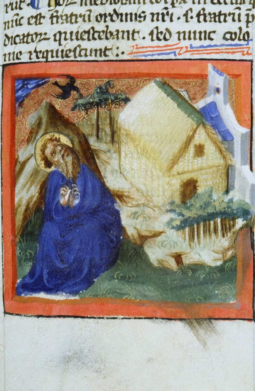 Sra. Gen 1111 Página da Legenda Aurea, Bruges, c.1400-10 de Flemish School