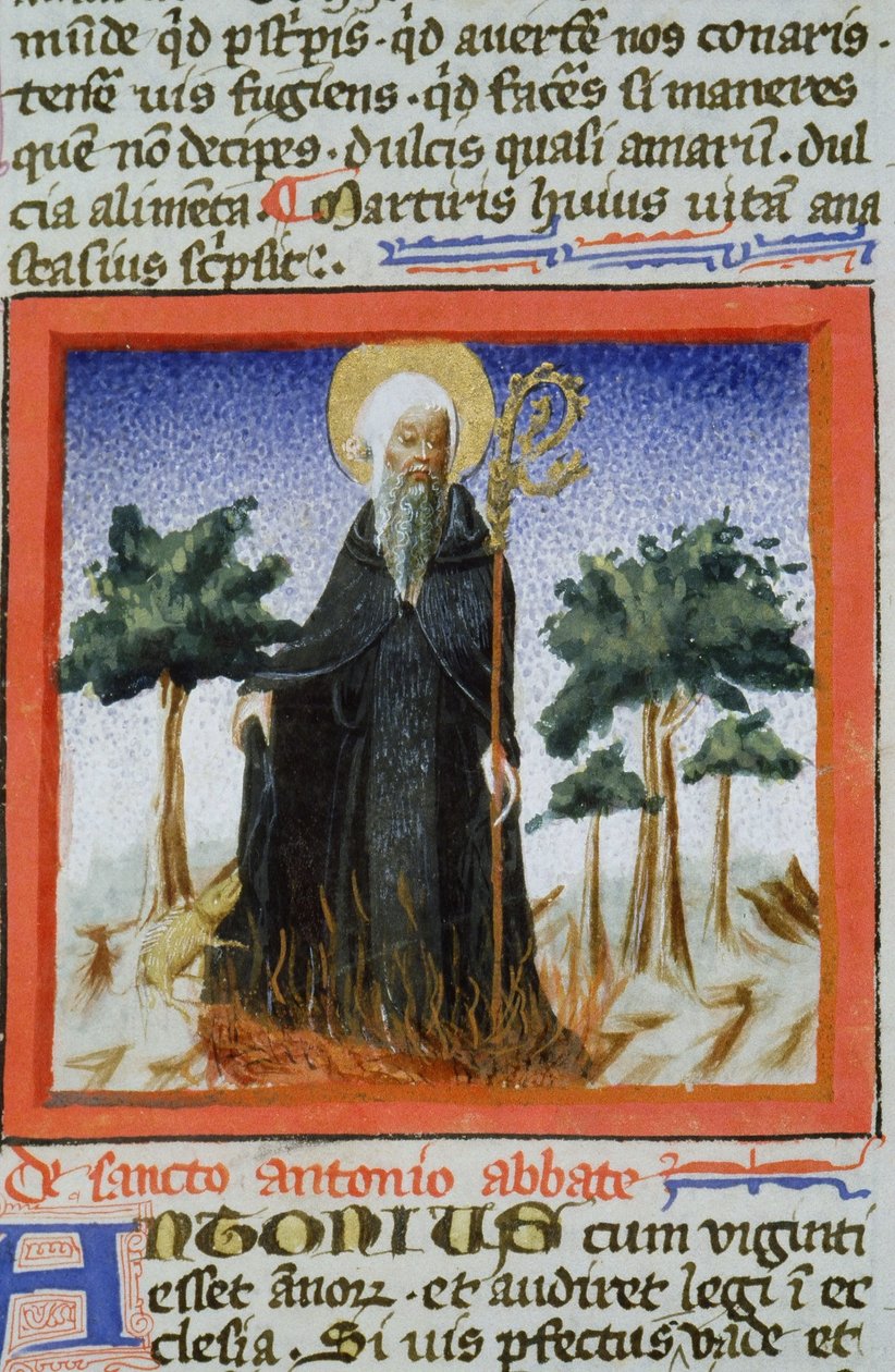 Sra. Gen 1111 Página da Legenda Aurea, Bruges, c.1400-10 de Flemish School