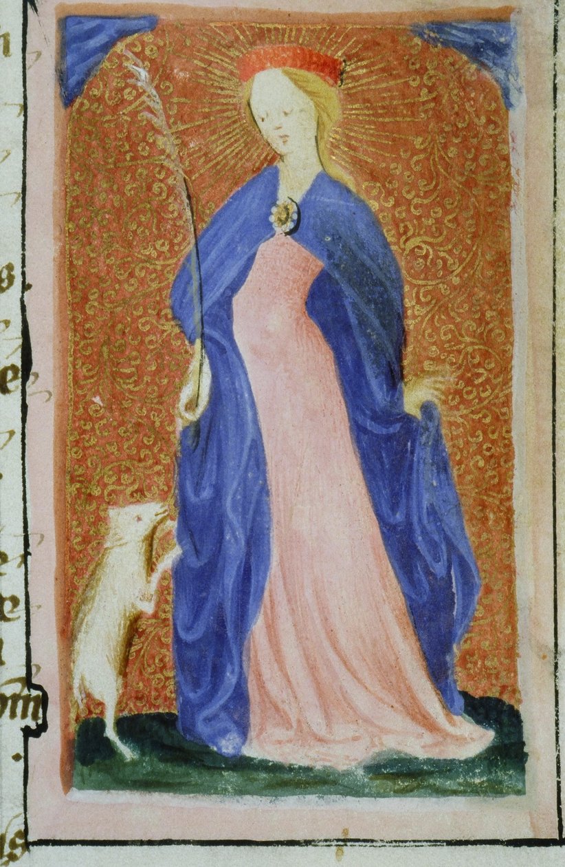 Sra. Gen 1111 Página da Legenda Aurea, Bruges, c.1400-10 de Flemish School