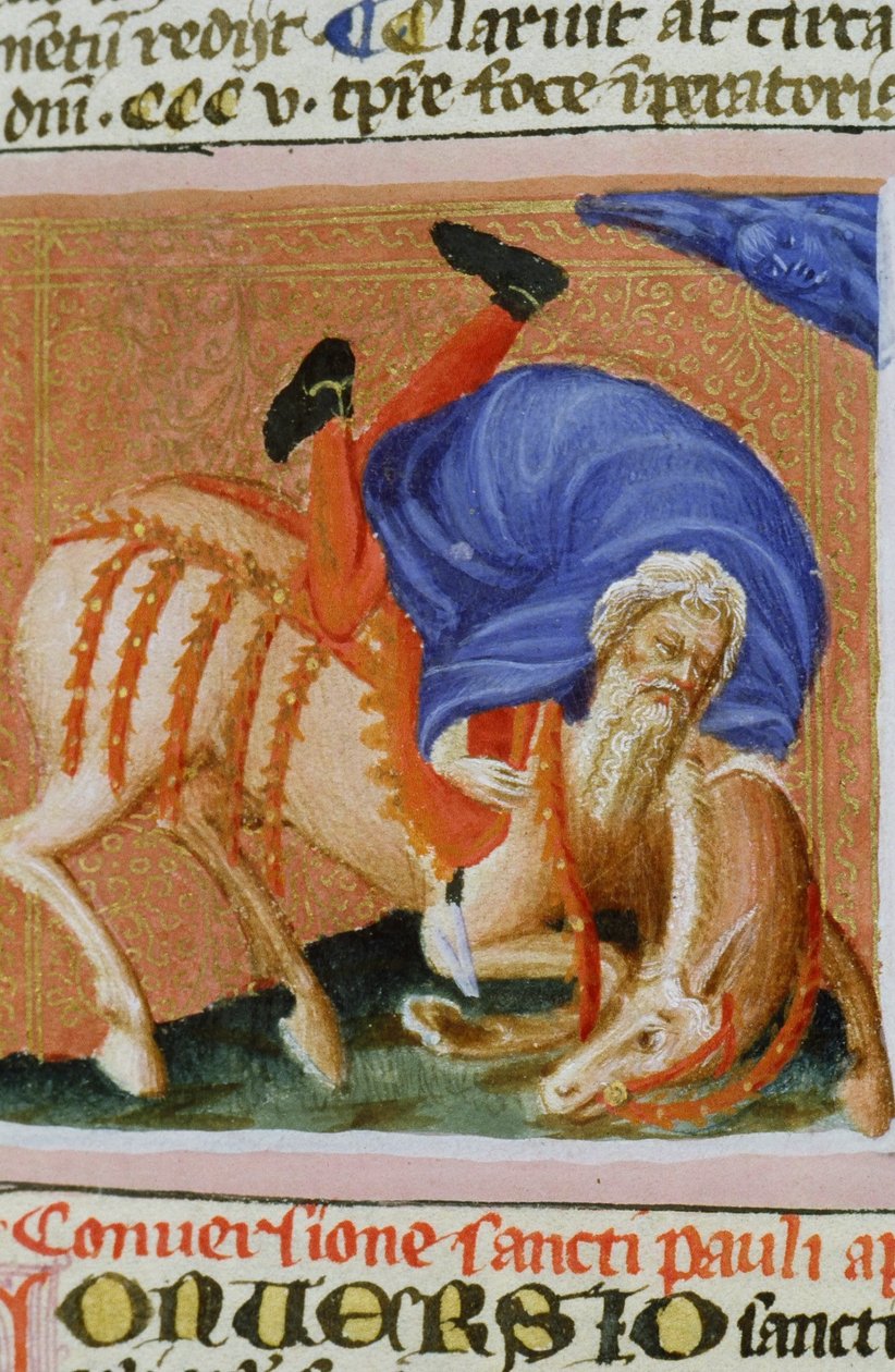 Sra. Gen 1111 Página da Legenda Aurea, Bruges, c.1400-10 de Flemish School