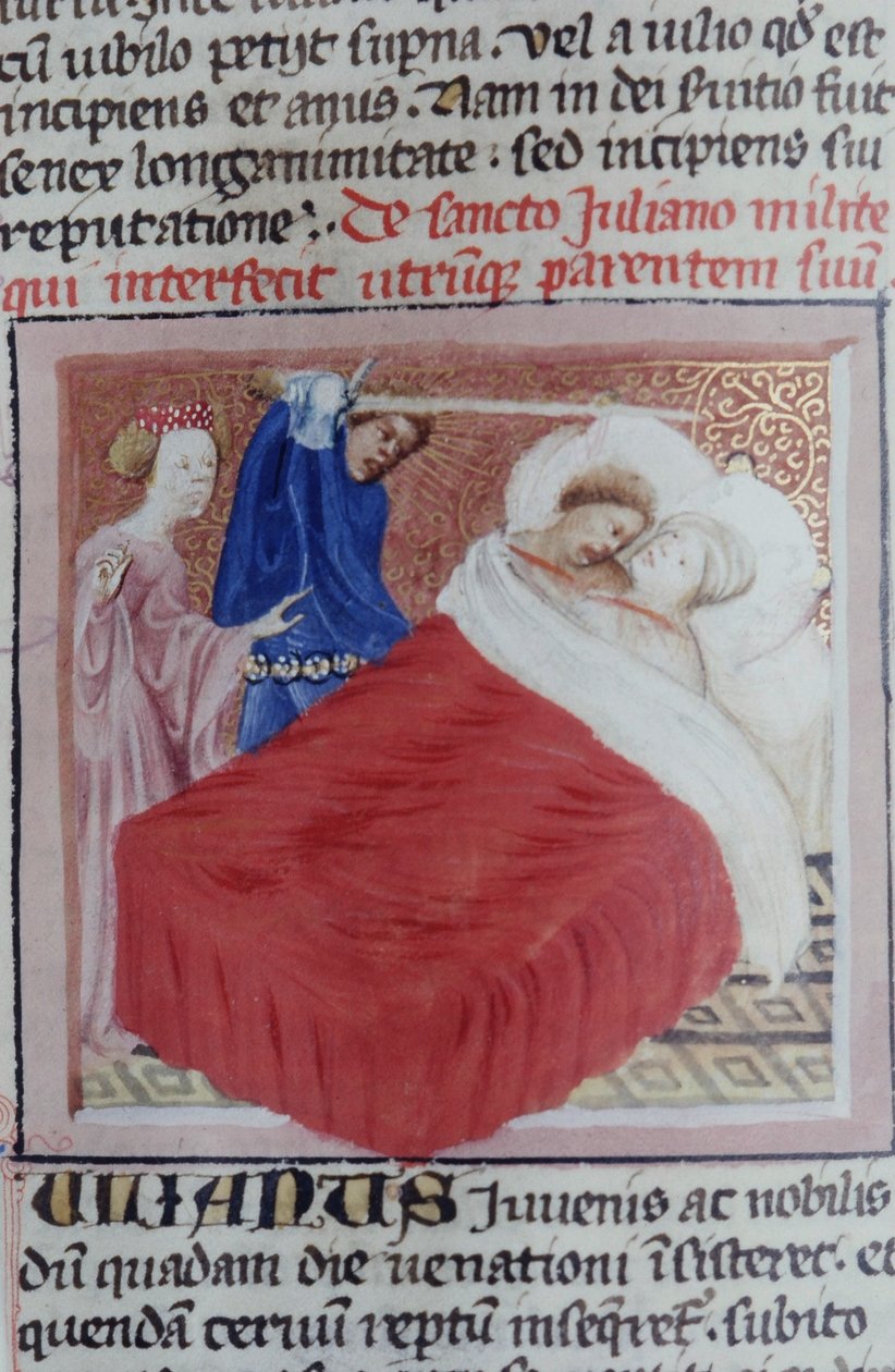 Sra. Gen 1111 Página da Legenda Aurea, Bruges, c.1400-10 de Flemish School