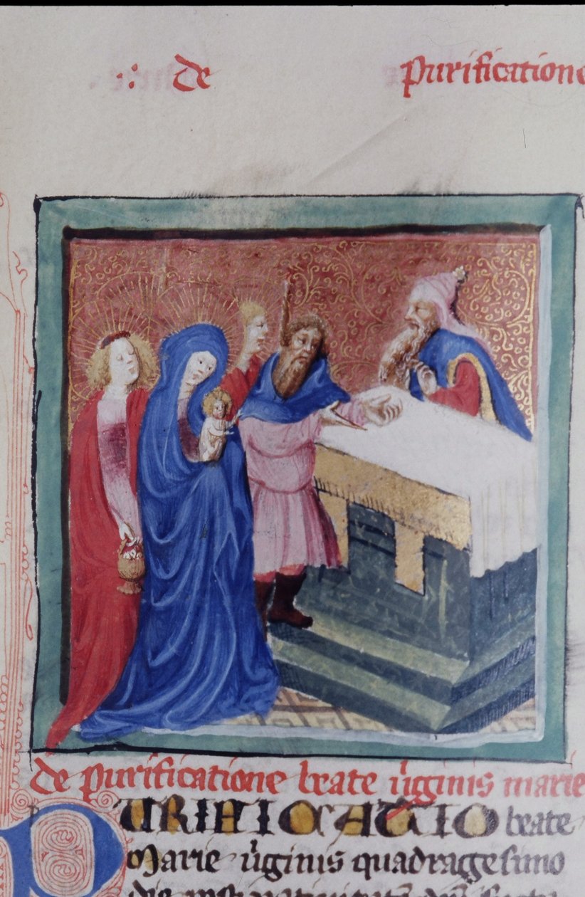 Sra. Gen 1111 Página da Legenda Aurea, Bruges, c.1400-10 de Flemish School