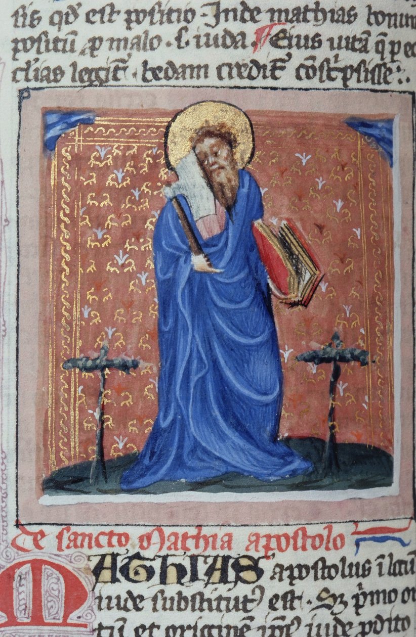 Sra. Gen 1111 Página da Legenda Aurea, Bruges, c.1400-10 de Flemish School