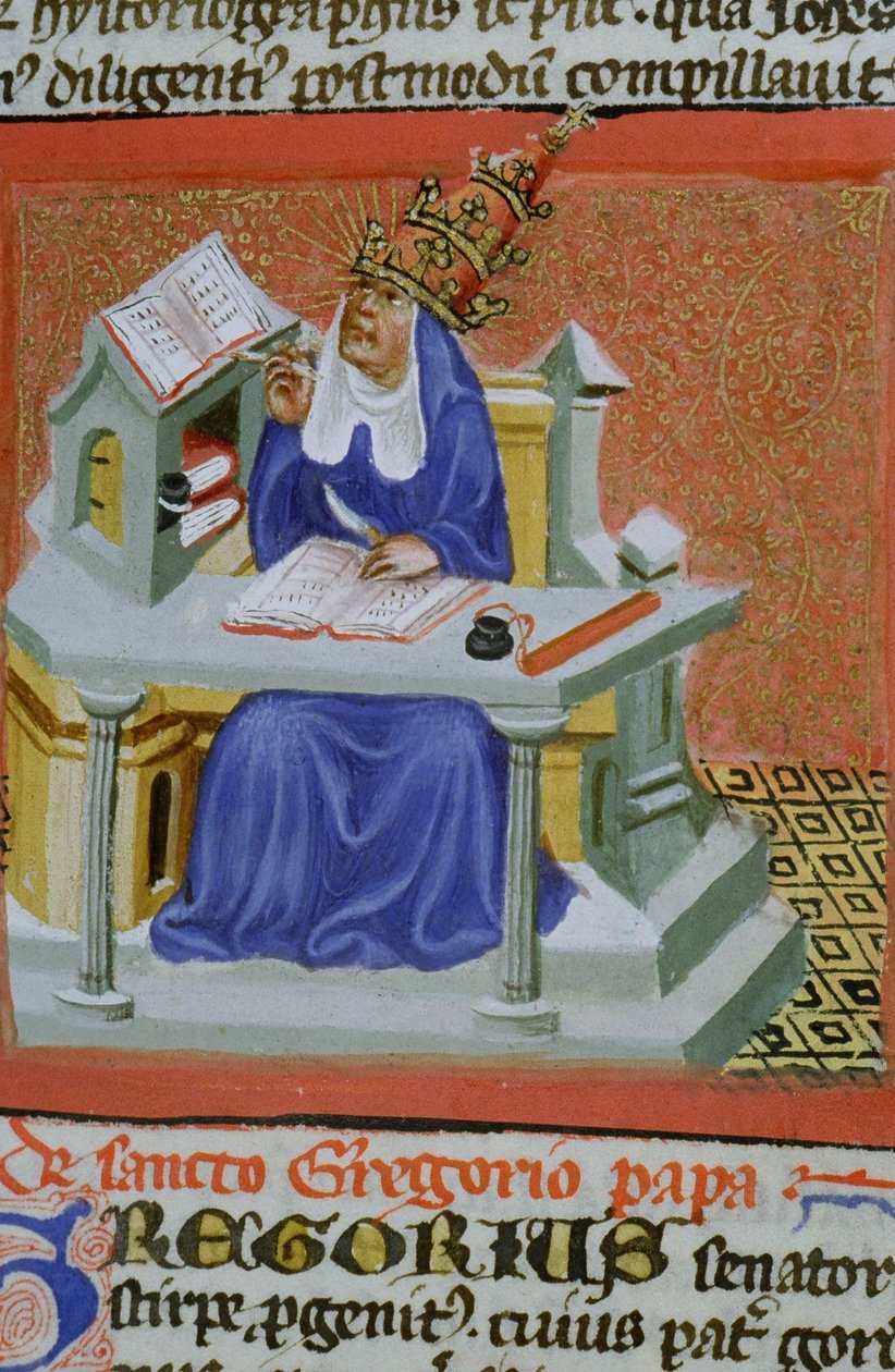 Sra. Gen 1111 Página da Legenda Aurea, Bruges, c.1400-10 de Flemish School