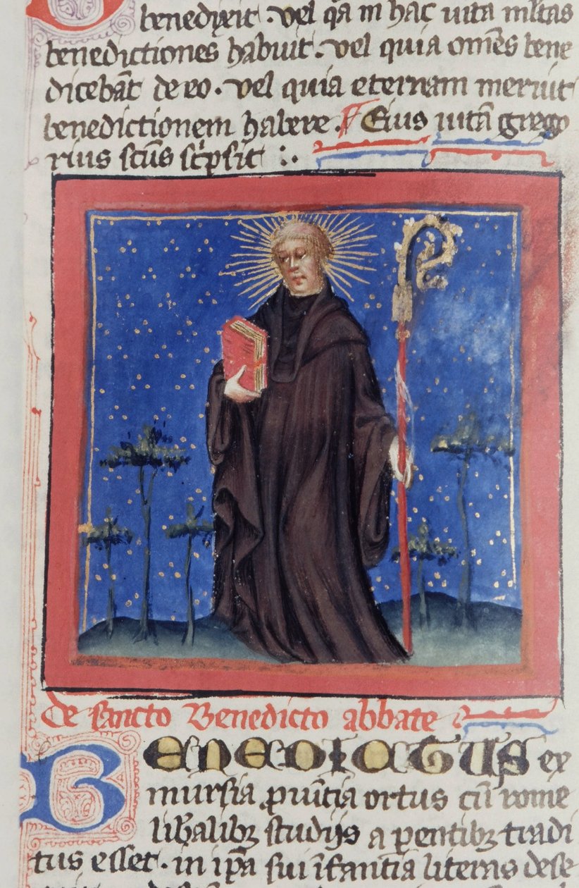 Sra. Gen 1111 Página da Legenda Aurea, Bruges, c.1400-10 de Flemish School