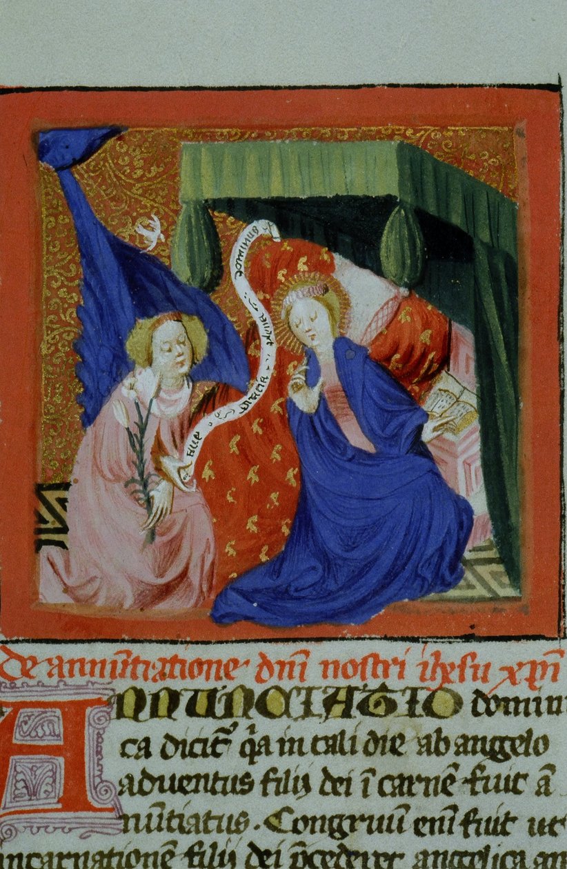 Sra. Gen 1111 Página da Legenda Aurea, Bruges, c.1400-10 de Flemish School