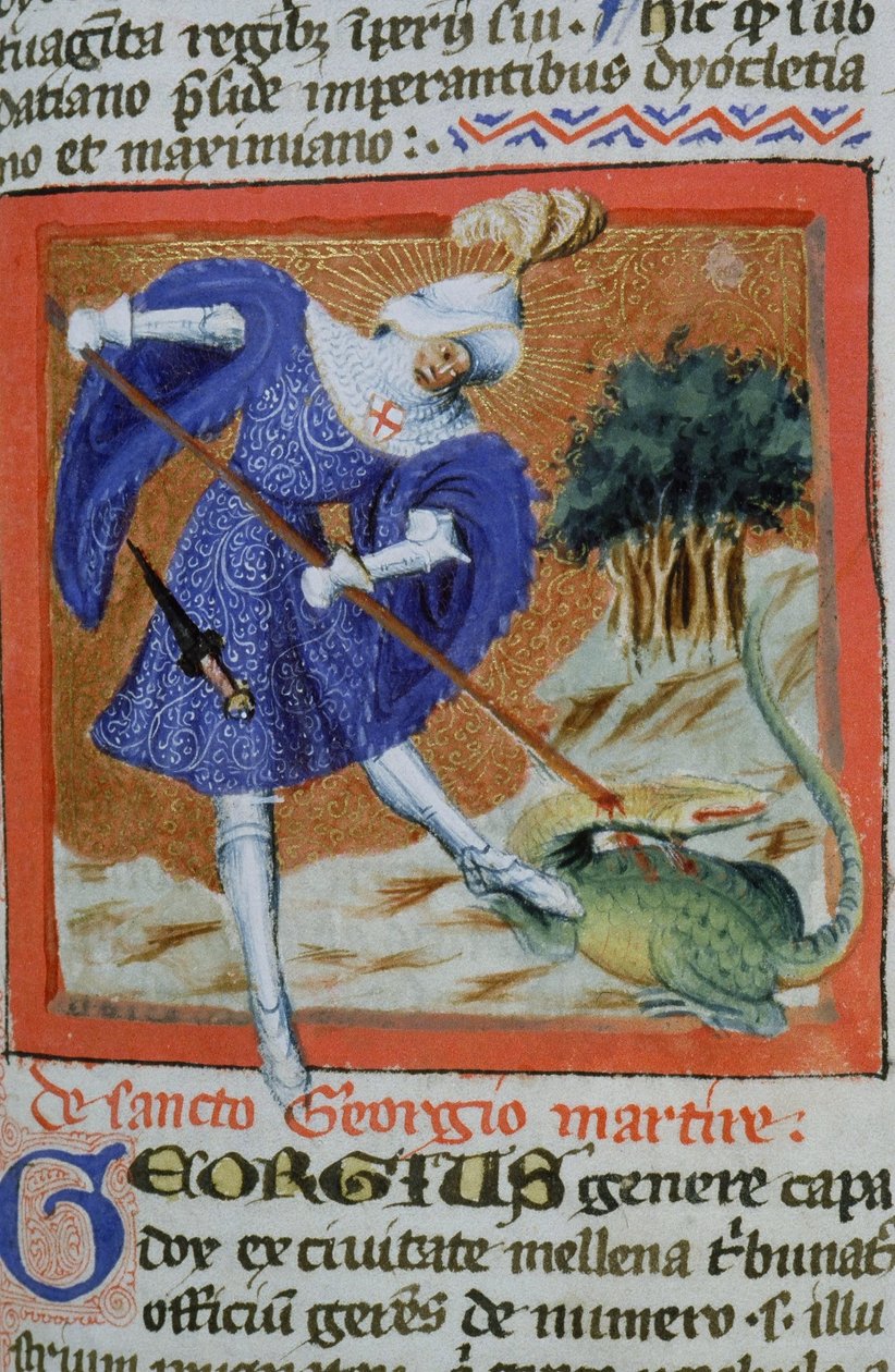 Sra. Gen 1111 Página da Legenda Aurea, Bruges, c.1400-10 de Flemish School