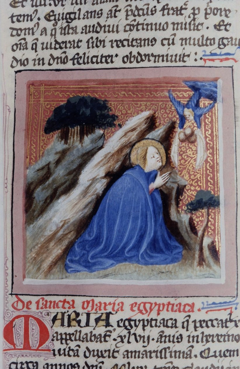 Sra. Gen 1111 Página da Legenda Aurea, Bruges, c.1400-10 de Flemish School