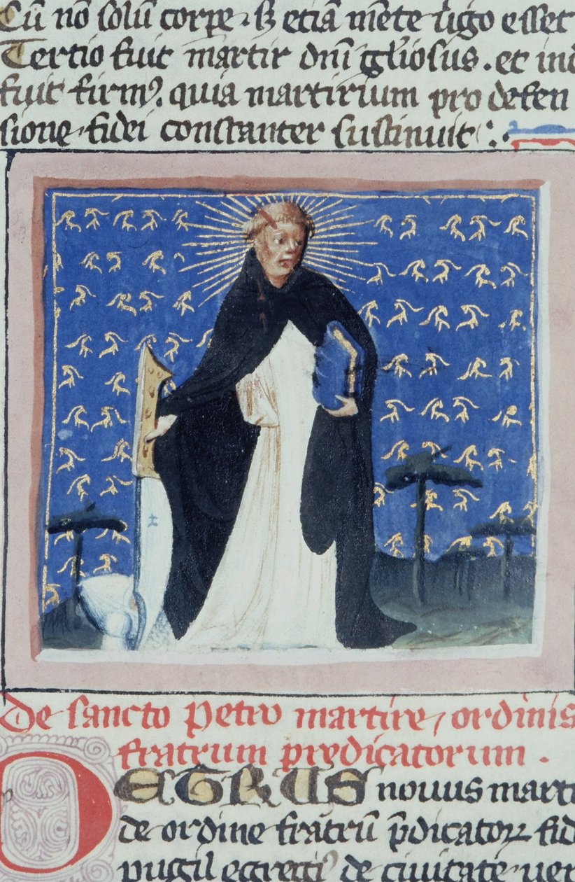 Sra. Gen 1111 Página da Legenda Aurea, Bruges, c.1400-10 de Flemish School